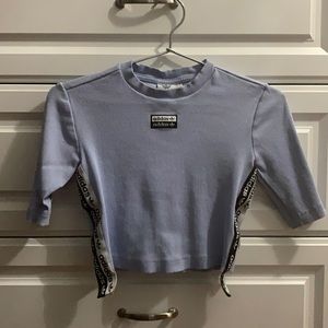 Ribbed Adidas Cropped Tee